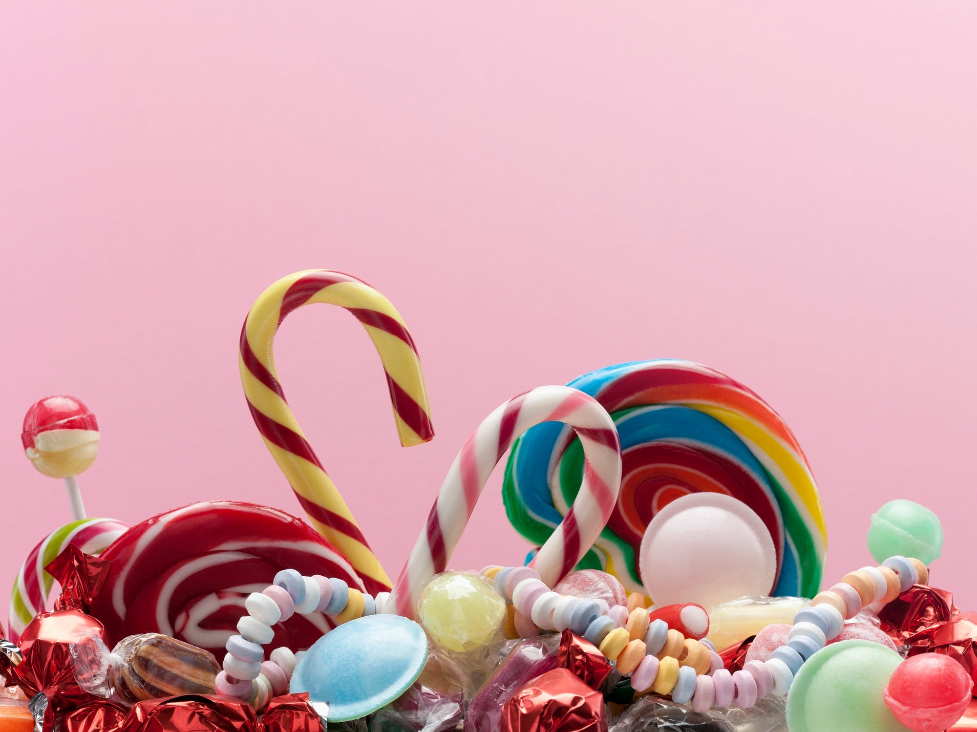Variety of sweet candies